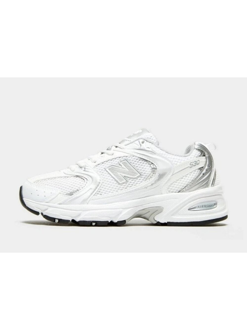 New Balance 530 White Silver Women's Size 7 Sneakers NEW